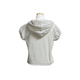 (2color) Waffle Balloon String Hood Short Sleeve Tee
