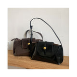 Vintage Leather Classic Shoulder Bag