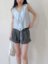 Ollie Frill Sleeveless Blouse