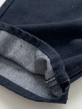[Unisex/Non-Fade] Stitched Denim Wide Pants