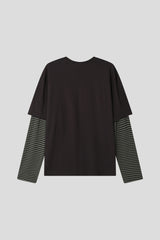 ミラ ストライプド レイヤード トップ