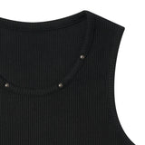 Ake Studded Sleeveless Black