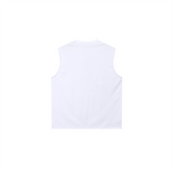 Lowers embroidery over sleeveless