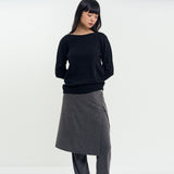 Wrap Skirt Pants Charcoal