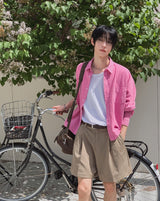 Lucy Pigment Crop Shirt