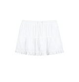 April Banding Mini Skirt White