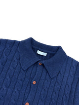 LMN Lunnel Spring Cable Collar Knit Cardigan (4 colors)
