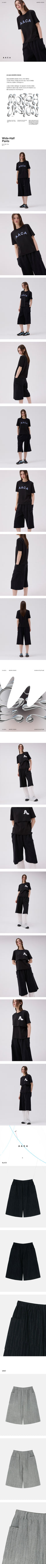 Wide Half Pants_2Color