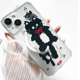 [Set]Cherry Cat Magsafe Phone case + Grip + Pocket
