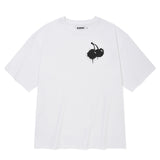 メルティングチェリーピグメントウォッシングTシャツ [WHITE]