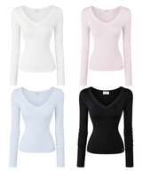 [MADE] BASIC V-NECK TOP (4color)