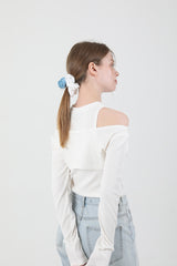 ローズサテンヘアシュシュ