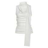 Blissing Scarf Sleeveless T-shirt