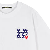 DOT HOLY LOGO SLIM FIT SHORT SLEEVE TEE_WHITE&NAVY
