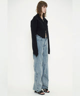SPIRAL DENIM PANTS