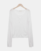 Rohin Frill Ribbed Cardigan