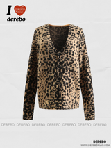 Mohair Leopard Cardigan Knitwear