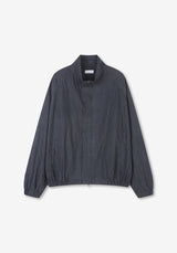 TH ウォッシュドCNクロップハイネックジャケット