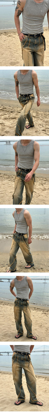 [MUSCLE FIT] Golgi basic fitting sleeveless