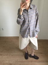 Cotton maxi bermuda pants (1color)