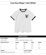 クロウキーズクロップリンガーTシャツ (ホワイト)