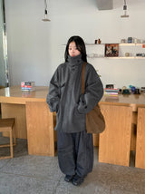 Pmu カーブド ローデニム バルーン ワイドパンツ