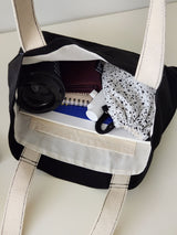  webbing simple line bag - black [M]