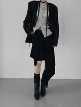 Pinched Draping Skirt