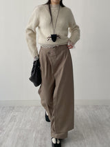 Wrap Banding Wide Slacks