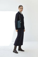 LUZIN MINI シープスキンショルダーバッグ / Peacock Green