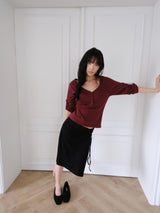 side tie midi sk