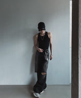 [MADE] Lan circle ribbed sleeveless