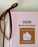 2026 My Favorite Things HOME SWEET HOME ハードカバーダイアリー
