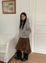 Ryutin Button Over Brushed Hoodie