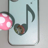 [MADE] MELODY PHONE CASE MINT (silver mirror bumper)