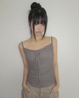 Toriz Lace Double-Layer Sleeveless Top