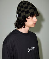 CHECKERBOARD BEANIE