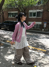 [unisex] ノード カーゴ ポケット ナイロン バンディング ワイド パンツ