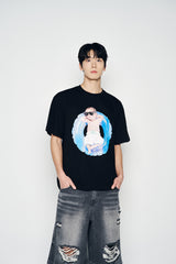 25SS ヘムラインデストロイドデニムショートパンツ グレー