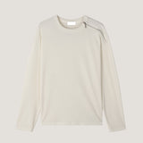 ASCLO ショルダージッパーリブTシャツ (3color)