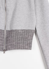 TOUCH KNIT ZIP-UP
