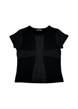 3カットスリムTシャツ ブラック