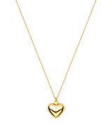 [925 silver] Un.silver.165 / full heart necklace (12mm)(ゴールド)