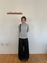 26SS★ [BAONHAUS] ベルンコットンストレートバンディングパンツ