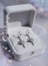 [SNSD Taeyeon Piercing] Love Planet Huggies Piercing - Silver Color