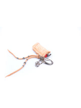 YMW Queen lighter case key ring - natural