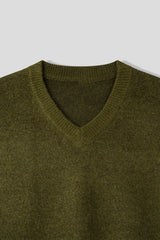 LMN ログエアーウールVネックニット (6 colors)