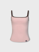 Dot Two-Tone Sleeveless (PINK)