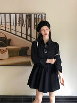 [BELLIDE MADE] FLARE SHIRT ONE PIECE