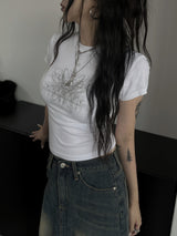doodle hip crop T (2color)